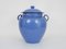 Pot Vintage avec Vernisse Bleu 3