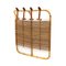 Rattan and Leather Coat Rack by Tito Agnoli for Bonacina, 1950s 6