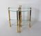 Vintage Clear & Gold Coffee Table 6