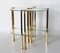 Vintage Clear & Gold Coffee Table, Image 2