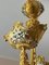 Vintage Italian Hanging Lamp in Brass and Porcelain, 1980s, Image 3