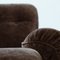 Vintage Lounge Sofa Elements in Brown Soft Fabric, 1970s, Set of 2, Image 17