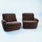 Vintage Lounge Sofa Elements in Brown Soft Fabric, 1970s, Set of 2, Image 7