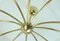 Lampadario Spider Mid-Century a 12 braccia in ottone e metallo, anni '50, Immagine 6