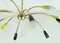 Grand Lustre Sputnik Spider Mid-Century à 12 Bras en Laiton et Métal, 1950s 4