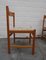 Oak Chairs and Stool from Vanda Watervliet, Belgium, 1960s, Set of 9 16