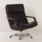 Black Leather F154 Swivel Chairs by Geoffrey Harcourt for Artifort, 1980s, Set of 2, Image 6