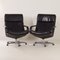 Black Leather F154 Swivel Chairs by Geoffrey Harcourt for Artifort, 1980s, Set of 2, Image 3
