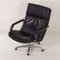 Black Leather F154 Swivel Chairs by Geoffrey Harcourt for Artifort, 1980s, Set of 2 8