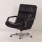 Black Leather F154 Swivel Chairs by Geoffrey Harcourt for Artifort, 1980s, Set of 2 7