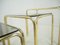 Mid-Century Brass & Smoked Glass Nesting Tables, 1970s, Set of 3 6