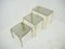 Mid-Century Brass & Smoked Glass Nesting Tables, 1970s, Set of 3, Image 4