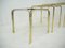 Mid-Century Brass & Smoked Glass Nesting Tables, 1970s, Set of 3, Image 5