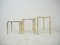Mid-Century Brass & Smoked Glass Nesting Tables, 1970s, Set of 3 2
