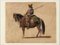 Charles Coleman, A Cowboy on the Horse, Encre et Aquarelle, Fin des années 1800 1