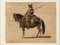 Charles Coleman, A Cowboy on the Horse, Ink and Watercolor, Late 1800s 1