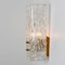 Lampade da parete in vetro dorato e testurizzato attribuite a JT Kalmar, Austria, anni '60, set di 2, Immagine 9