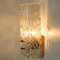 Lampade da parete in vetro dorato e testurizzato attribuite a JT Kalmar, Austria, anni '60, set di 2, Immagine 6