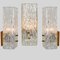 Gilded and Textured Glass Wall Lights attributed to J. T. Kalmar, Austria, 1960s, Set of 2, Image 4