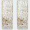 Gilded and Textured Glass Wall Lights attributed to J. T. Kalmar, Austria, 1960s, Set of 2 3