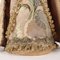 Queen Figurine in Polychrome Painted Wood and Fabric 6