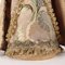 Queen Figurine in Polychrome Painted Wood and Fabric, Image 6