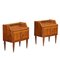 Bedside Tables in Walnut, Italy, 1950s-1960s, Set of 2 1