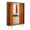 Garderobe aus Holz, Italien, 1950er-1960er 1