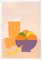 Gio Bellagio, Orange Juice with Fruit Bowl, 2023, Acrylic on Paper 1