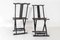 Chinese Ebonised Folding Occasional Chairs, 1890s, Set of 2 7