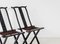 Chinese Ebonised Folding Occasional Chairs, 1890s, Set of 2 4