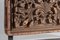 Mid-Century Carved Sculptural Wooden Shelf Art on Steel Base 5