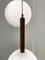 Mid-Century Modern Italian Opaline Ceiling Lamp, Italy, 1960s 3