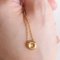 Collier Light Point Vintage en Or Jaune 18k avec Diamant Taille Huit-Huit, 1970s 2