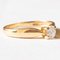 Vintage 18k Yellow Gold Solitaire with Brilliant Cut Diamond, 1960s 5