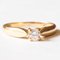 Vintage 18k Yellow Gold Solitaire with Brilliant Cut Diamond, 1960s 6