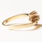 Vintage 14k Yellow Gold Ring with Brilliant Cut Diamonds, 1970s, Image 6