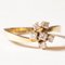 Vintage 14 Karat Gelbgold Ring mit Diamanten im Brillantschliff, 1970er 8