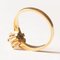 Vintage 14 Karat Gelbgold Ring mit Diamanten im Brillantschliff, 1970er 9