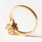 Vintage 14k Yellow Gold Ring with Brilliant Cut Diamonds, 1970s, Image 9