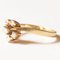 Vintage 14k Yellow Gold Ring with Brilliant Cut Diamonds, 1970s 3