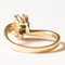 Vintage 14 Karat Gelbgold Ring mit Diamanten im Brillantschliff, 1970er 5