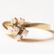 Vintage 14 Karat Gelbgold Ring mit Diamanten im Brillantschliff, 1970er 2