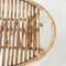 Mid-Century Modern Italian Garden Oval Coffee Table in Rattan, 1960s, Image 5