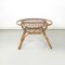 Moderner Italienischer Mid-Century Garten Couchtisch aus Rattan, 1960er 2