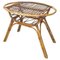 Mid-Century Modern Italian Garden Oval Coffee Table in Rattan, 1960s 1