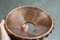 Pantallas de lámpara primitivas industriales rústicas vintage de cobre con tapas de metal colgantes hechas a mano, años 70, Imagen 9