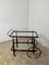 Vintage Bar Trolley in Lacquered Wood and Brass, 1950 5