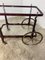 Vintage Bar Trolley in Lacquered Wood and Brass, 1950 8