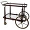 Vintage Bar Trolley in Lacquered Wood and Brass, 1950, Image 1